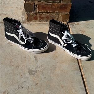 Vans Sk8-Hi Black and White Sneakers